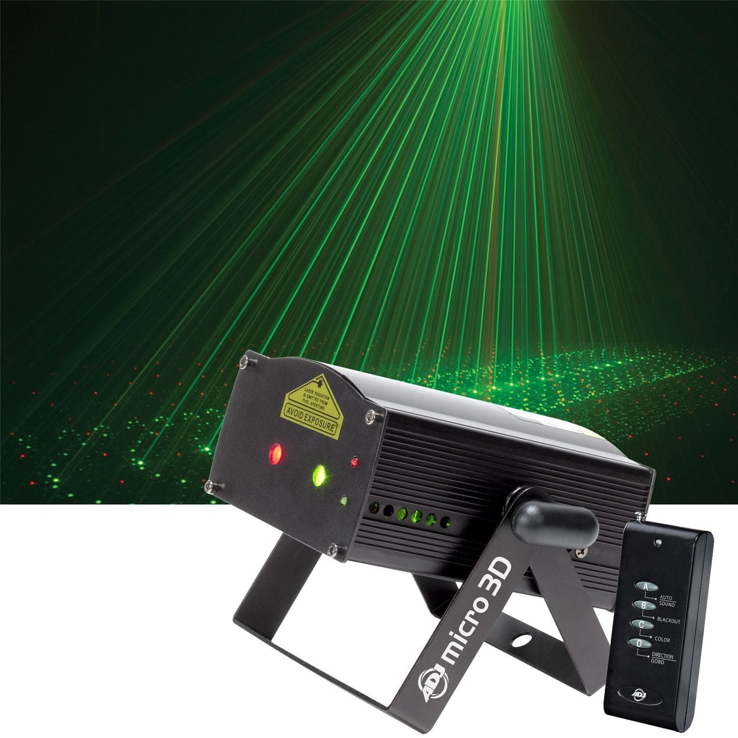 American DJ Micro 3D Red & Green 3D Laser Effect - PSSL ProSound and Stage Lighting