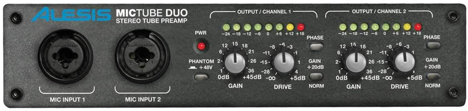 Alesis MicTube-Duo Dual Channel Mic Pre Amp with UV - PSSL ProSound and Stage Lighting