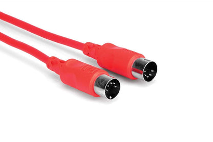 Hosa MID-303RD MIDI Cable 5-pin DIN to Same 3 Ft - Red - PSSL ProSound and Stage Lighting