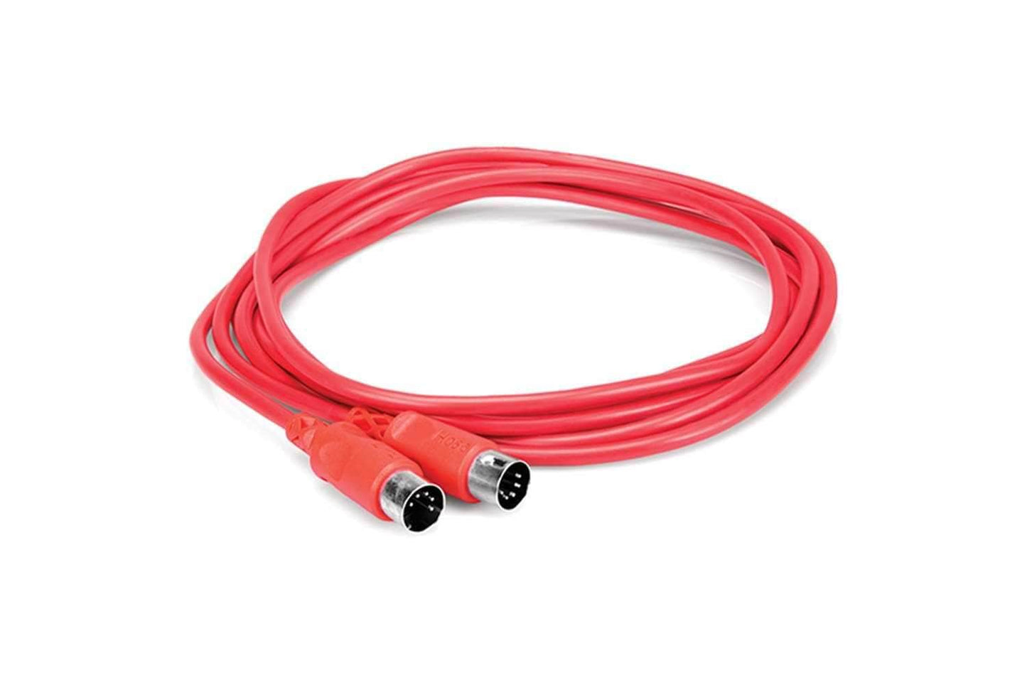 Hosa MID-315RD MIDI Cable 5-pin DIN 15 Foot - Red - PSSL ProSound and Stage Lighting