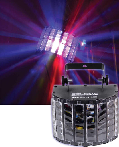 Solena Mini Derby DMX LED Effect Light - PSSL ProSound and Stage Lighting