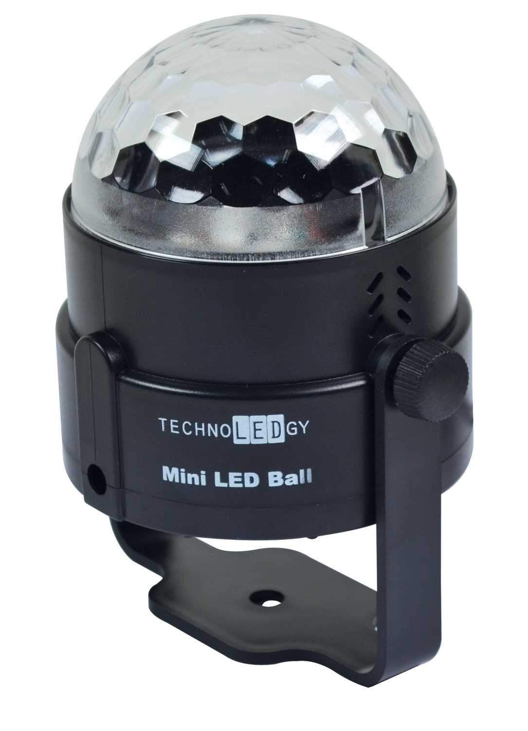 technoLEDgy Mini LED Ball 3w AC Effect Light - PSSL ProSound and Stage Lighting