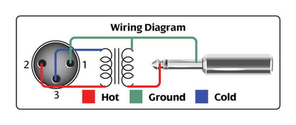 Hosa MIT-435 Impedance Transformer XLR to 1/4 TS - PSSL ProSound and Stage Lighting