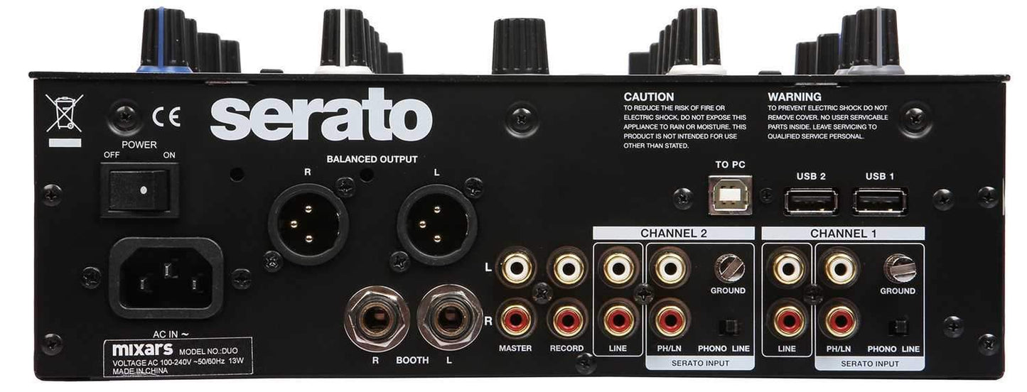 Mixars DUO 2-Channel Mixer for Serato DJ - PSSL ProSound and Stage Lighting