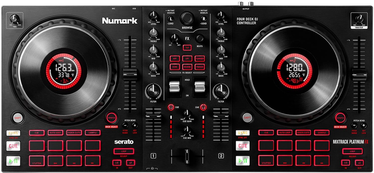 Numark Mixtrack Platinum FX 4-Deck DJ Controller | Solotech