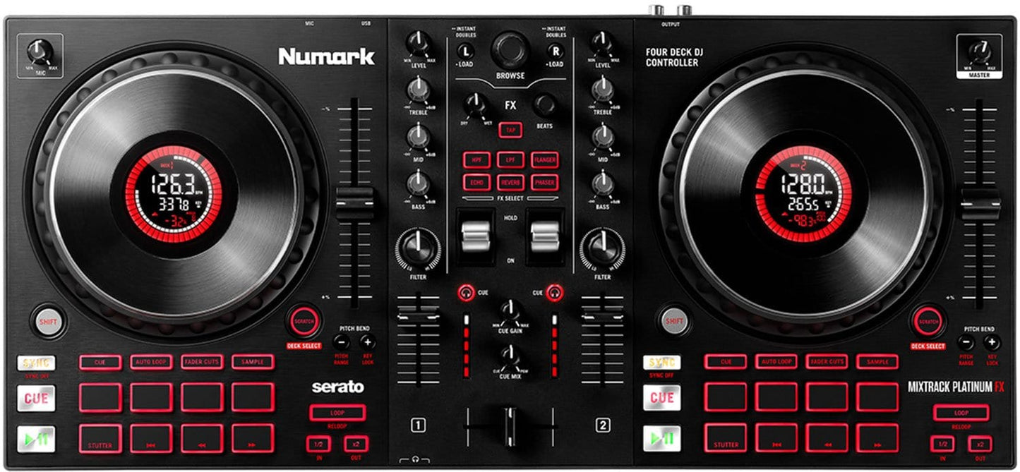 Numark Mixtrack Platinum FX 4-Deck DJ Controller - PSSL ProSound and Stage Lighting