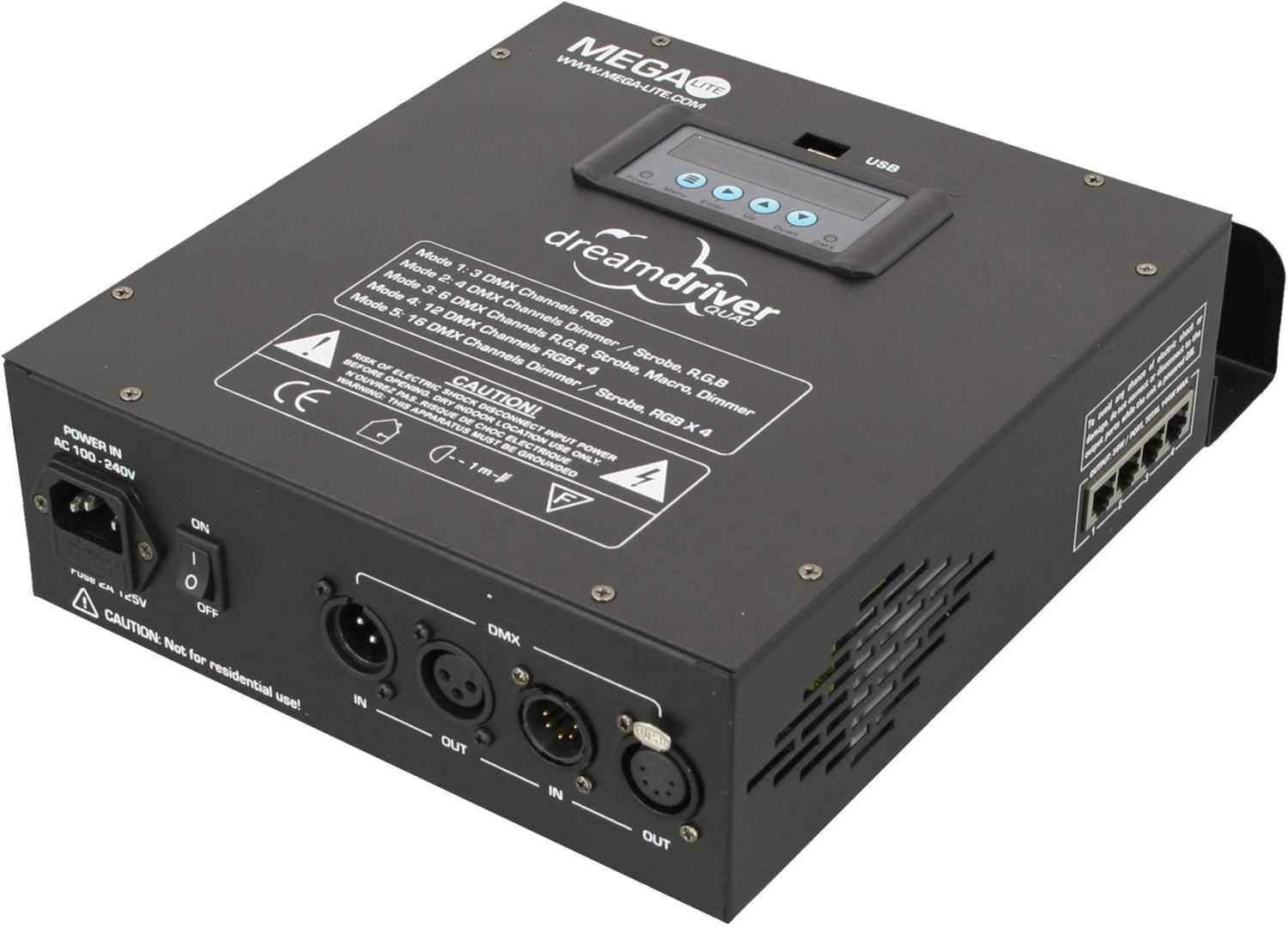 Mega Lite Dream Drive Quad Power Supply/Driver - PSSL ProSound and Stage Lighting