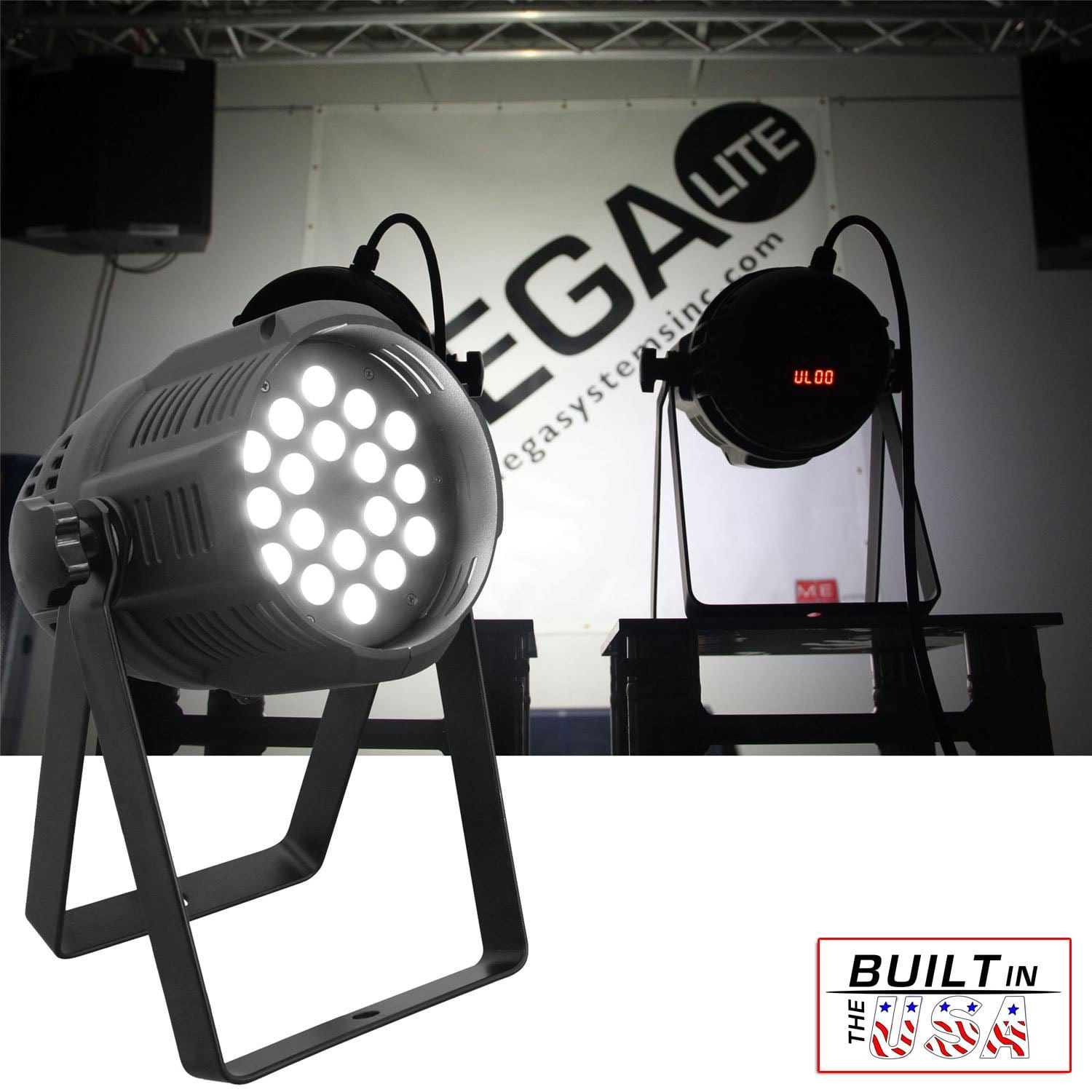 Mega Lite Unicolor CM5 Cool White 18x 3wLED Wash - PSSL ProSound and Stage Lighting