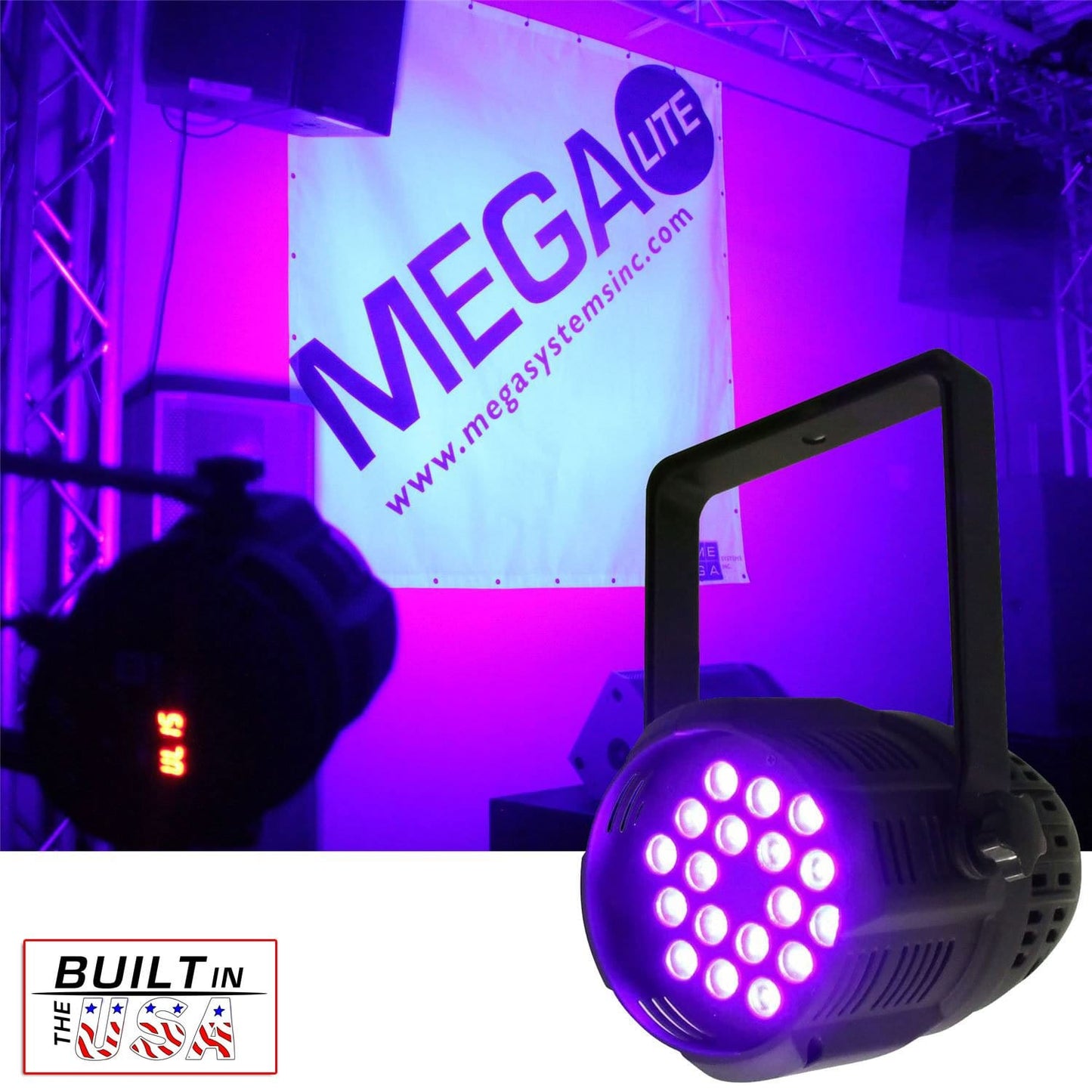 Mega Lite Unicolor CM5 UV 18x 3W LED Wash - PSSL ProSound and Stage Lighting