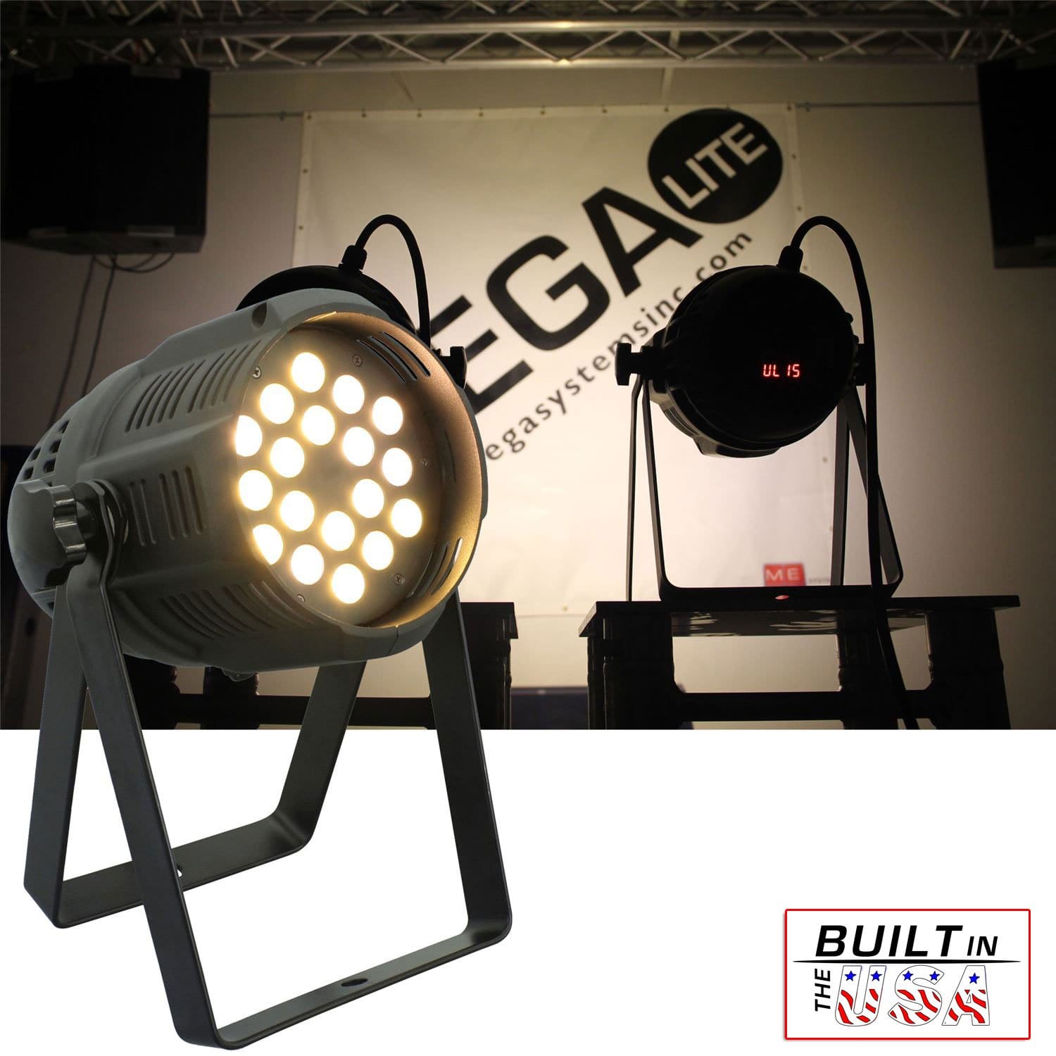 Mega Lite Unicolor CM5 Warm White 18x 5W LED Wash - PSSL ProSound and Stage Lighting