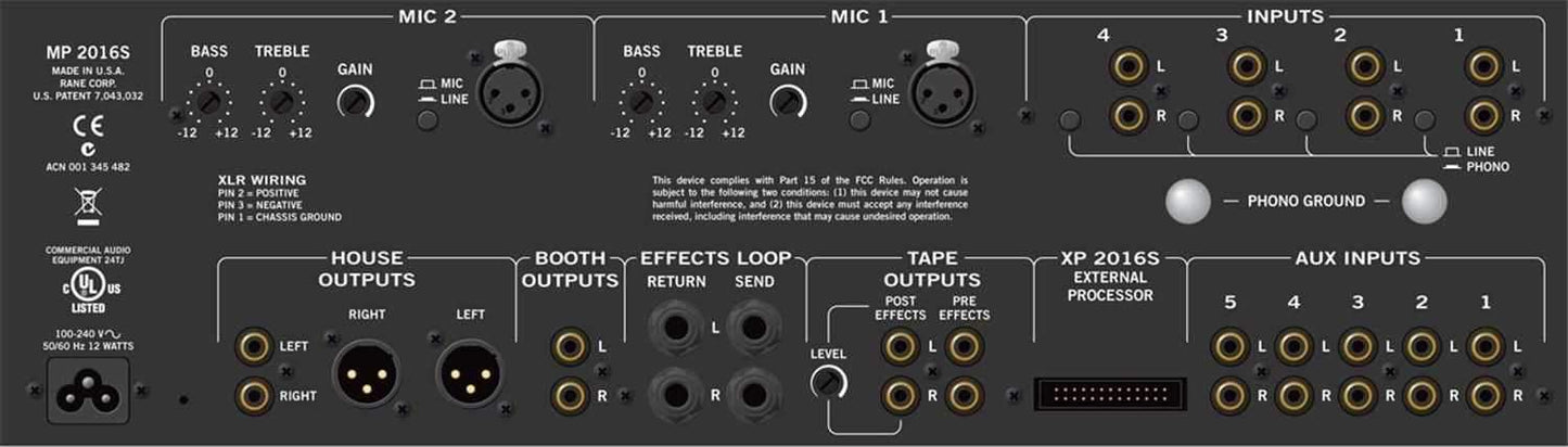 RANE MP2016A 19-Inchclub DJ Mixer Rotary Knobs - PSSL ProSound and Stage Lighting