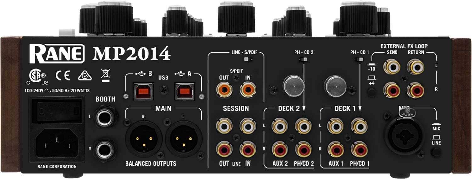 RANE MP2014 2-Channel Rotary Knob DJ Mixer - PSSL ProSound and Stage Lighting