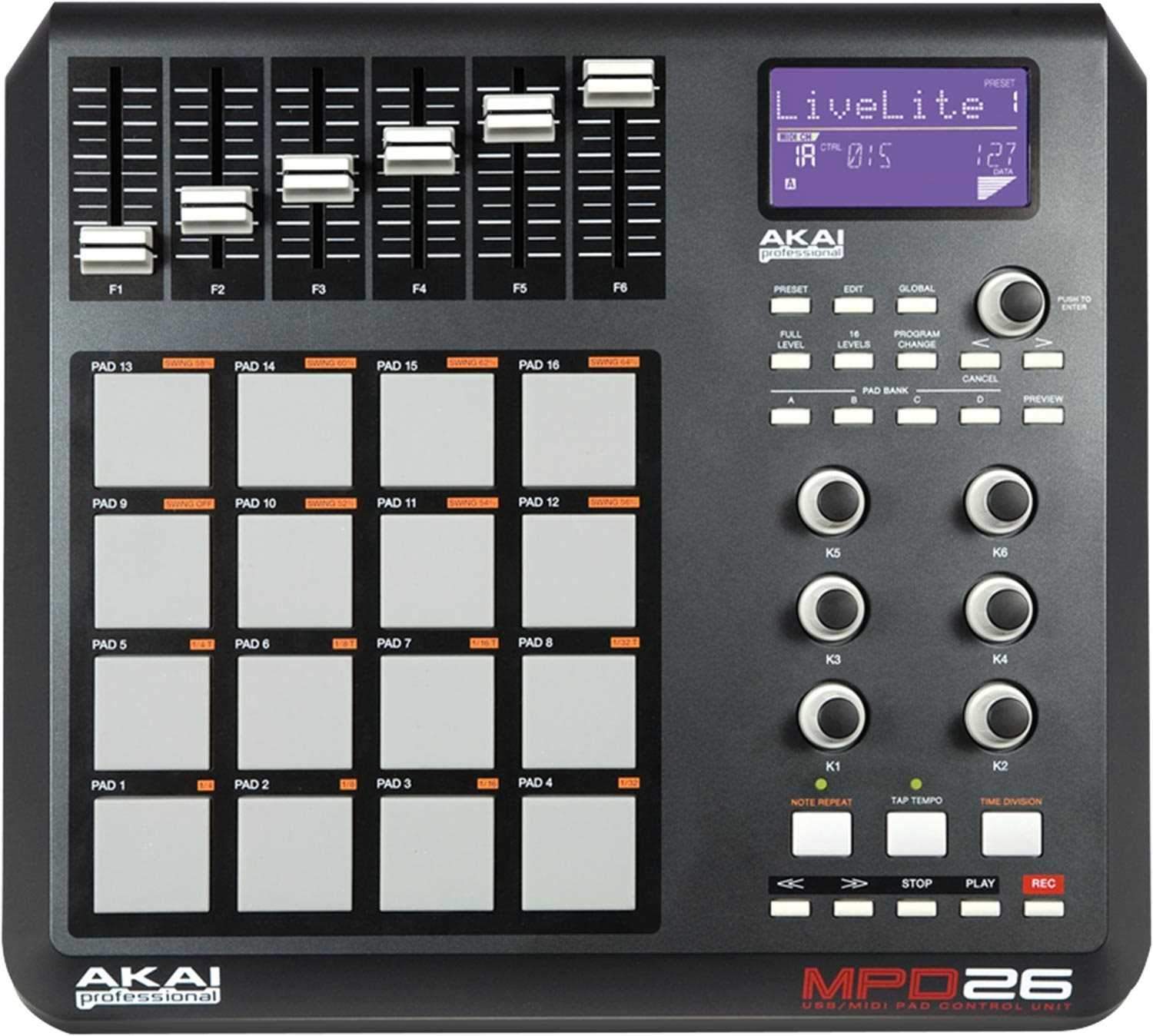 Akai MPD26 USB Midi MPC Pad Controller - PSSL ProSound and Stage Lighting