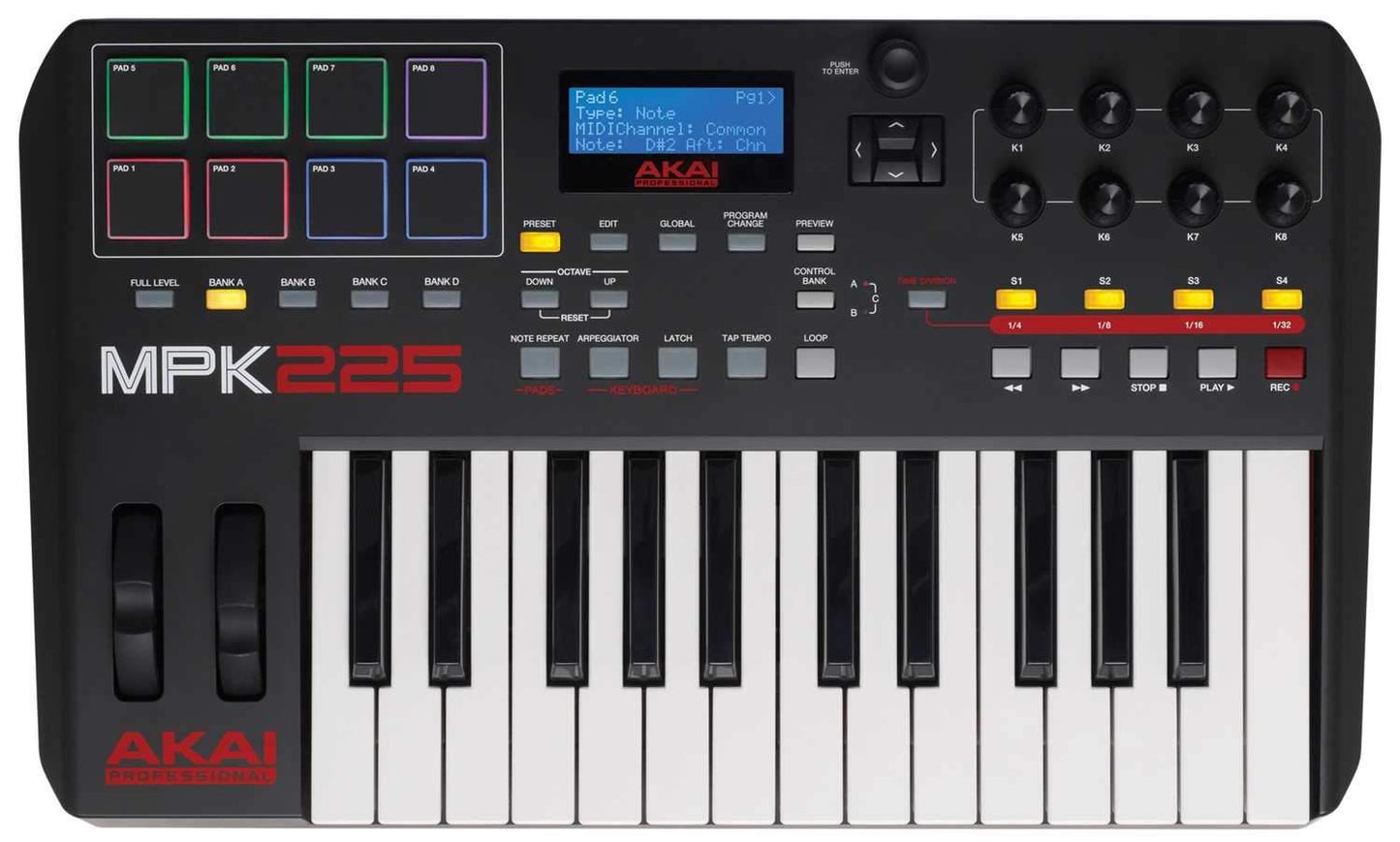 Akai MPK225 25-Key USB Midi Keyboard Controller - PSSL ProSound and Stage Lighting