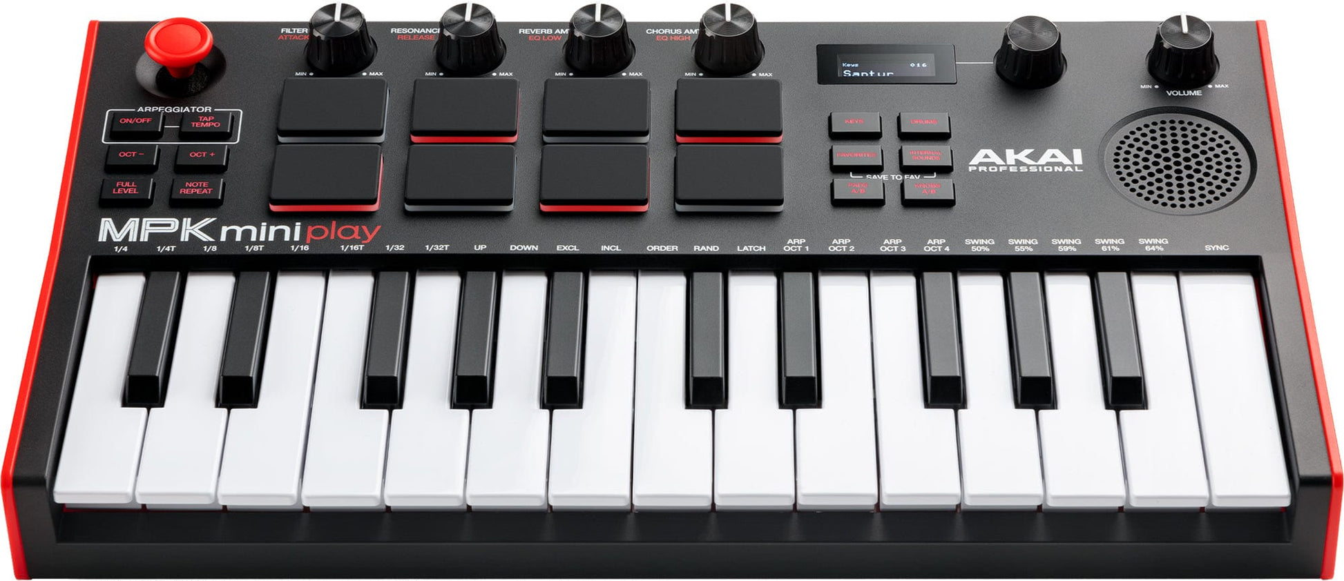 Akai MPKMINI PLAY MK3 25-Key Battery Powered Keyboard and MIDI Controller with Speaker - PSSL ProSound and Stage Lighting