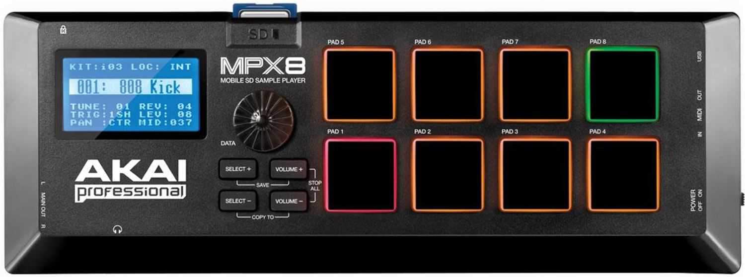 Akai MPX8 SD Sample Player & DJ Pad Controller - PSSL ProSound and Stage Lighting