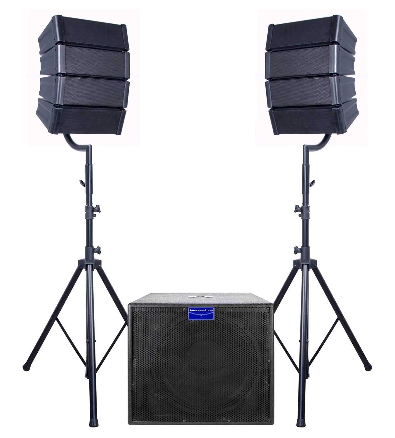 American Audio MRAY4 Line Array PA Package - PSSL ProSound and Stage Lighting