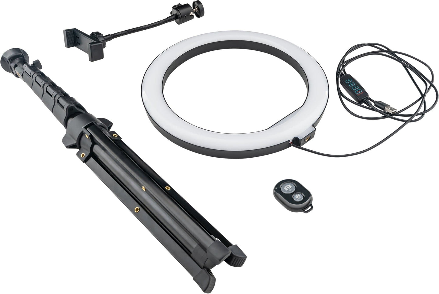Kensington L1000 Bi-Color Ring Light With Webcam Mount, Adjustable