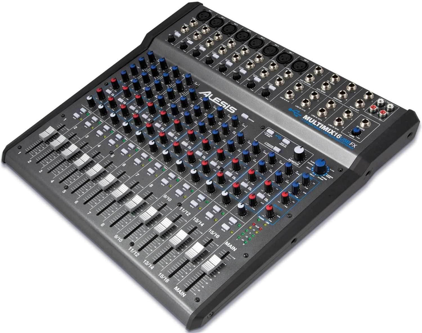 Alesis MULTIMIX 16 USB FX Recording PA Mixer 16Ch - PSSL ProSound and Stage Lighting