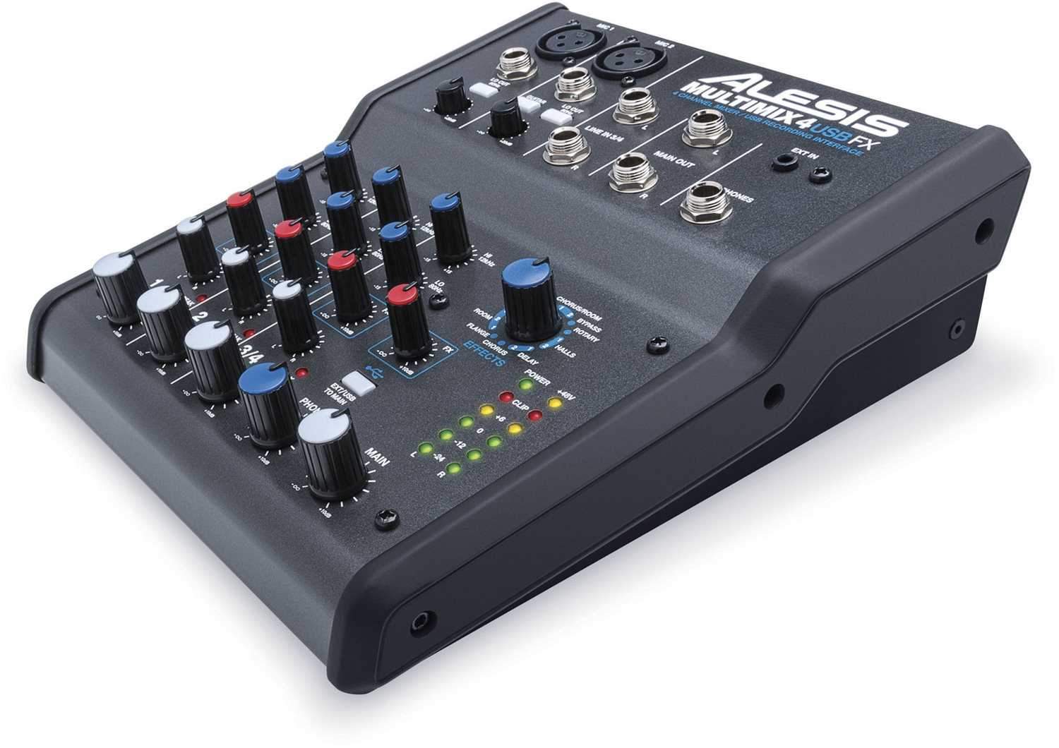 Alesis Multimix 4 USB FX PA Mixer Audio Interface - PSSL ProSound and Stage Lighting