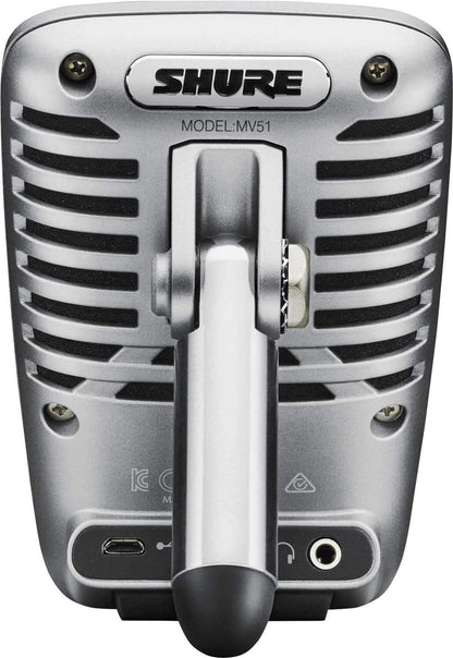 Shure Motiv MV51 Large-Diaphragm Condenser Mic - PSSL ProSound and Stage Lighting