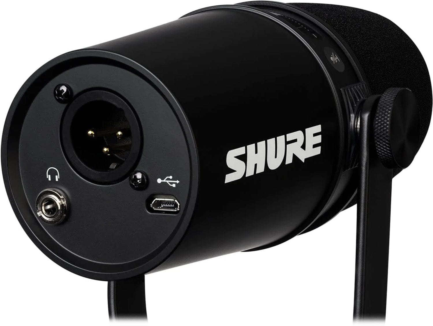 Shure MV7-K USB XLR Podcast Microphone - Black - ProSound and Stage Lighting