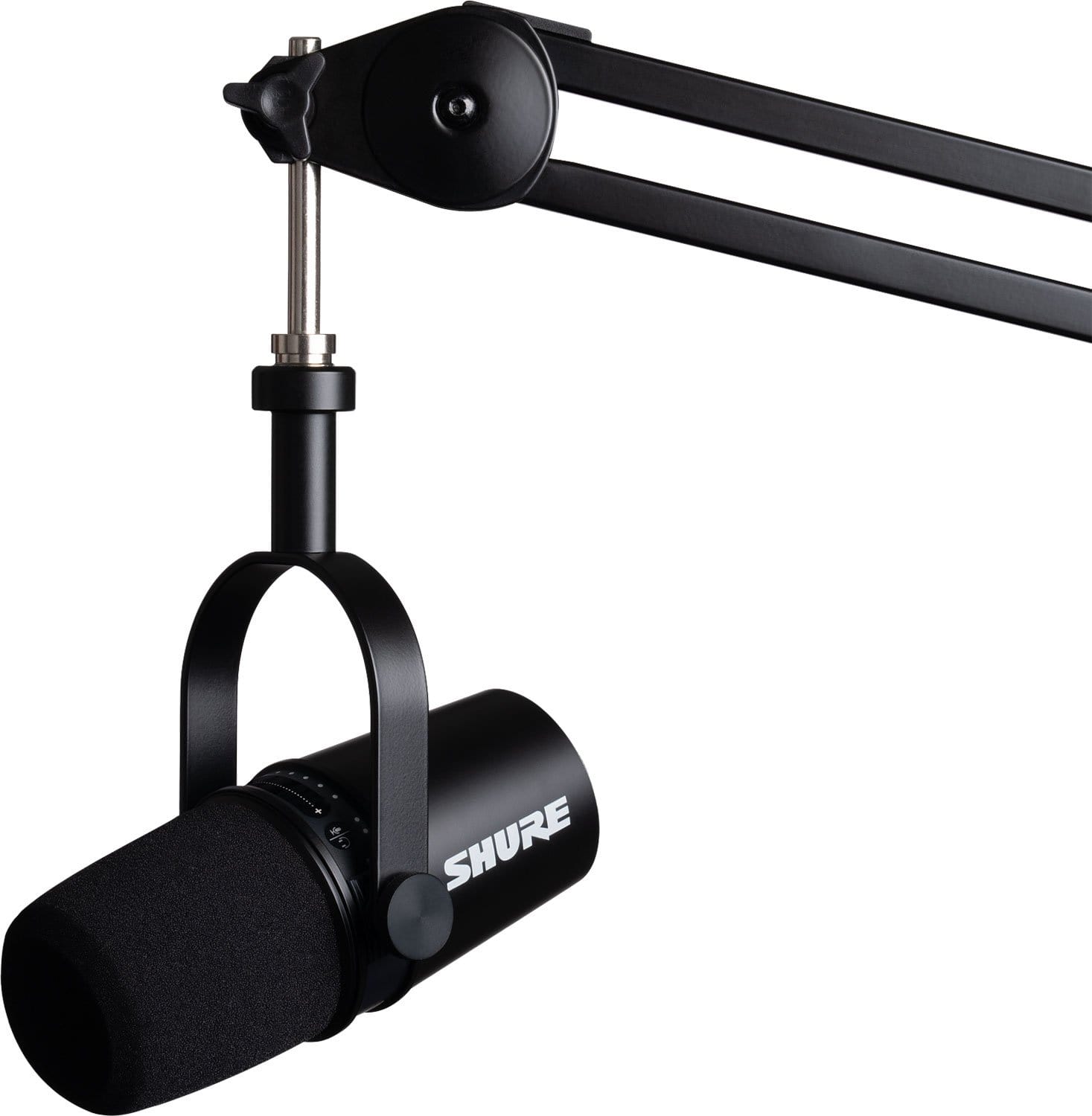 Shure MV7-K USB XLR Podcast Microphone - Black - ProSound and Stage Lighting