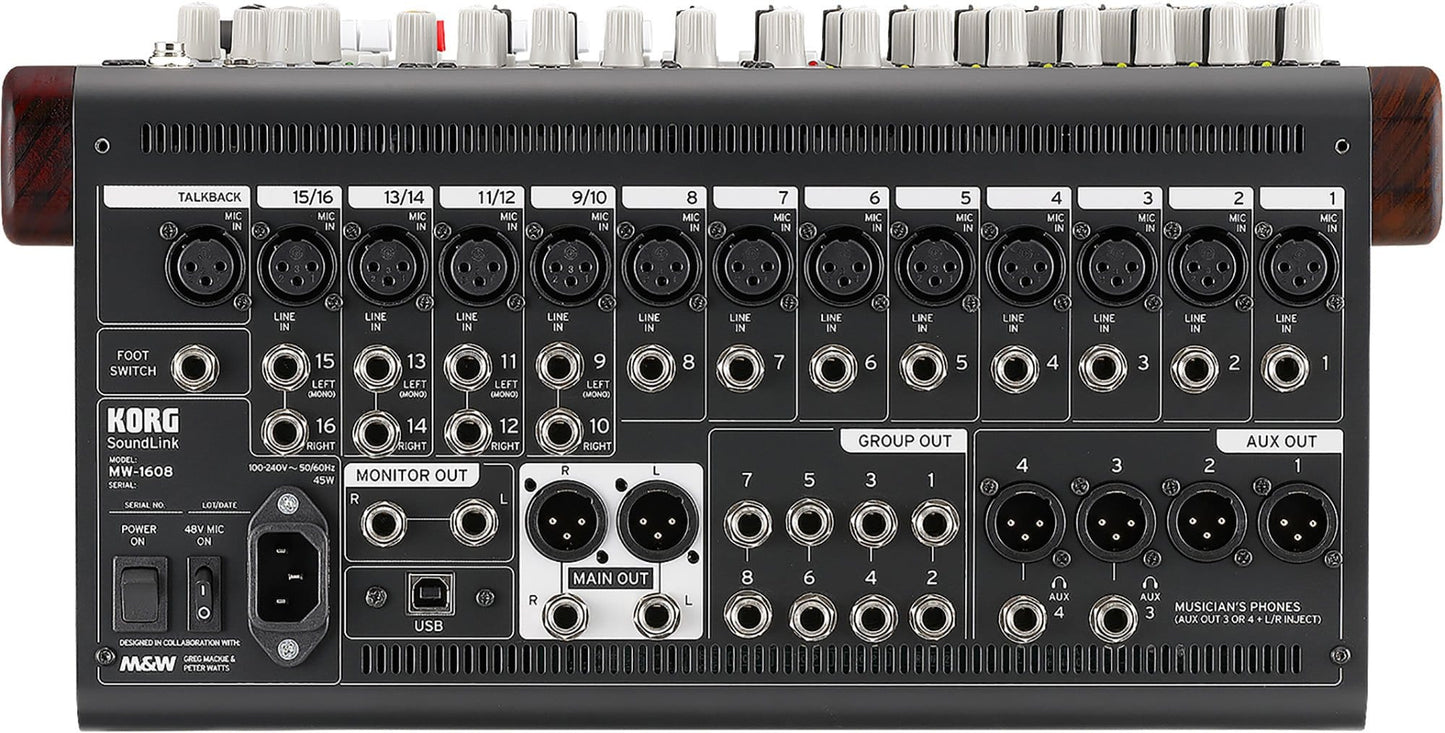 Korg SoundLink MW 1608 Hybrid Analog+Digital Mixer - PSSL ProSound and Stage Lighting