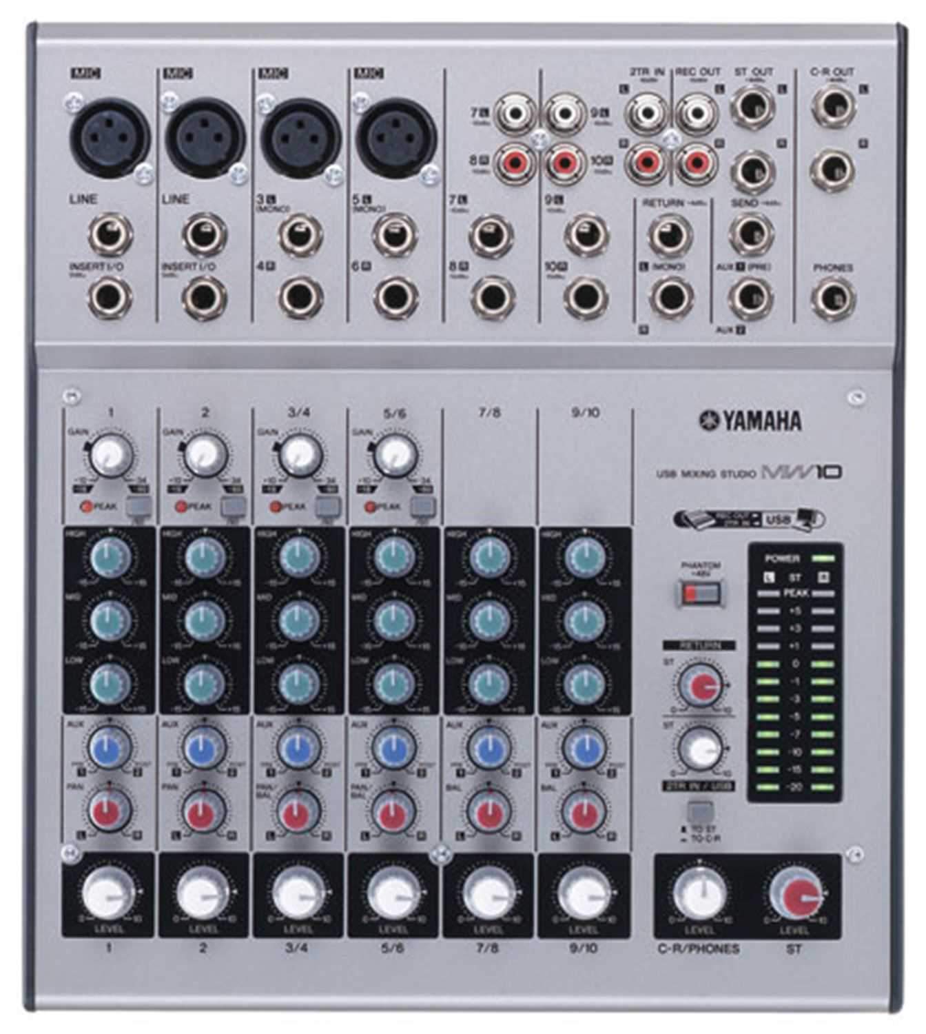 Yamaha MW10 Studio 10-Channel Mixer With USB - PSSL ProSound and Stage Lighting