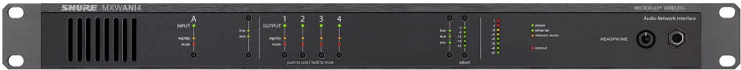 Shure MXWANI4 4-Ch Network interface - PSSL ProSound and Stage Lighting