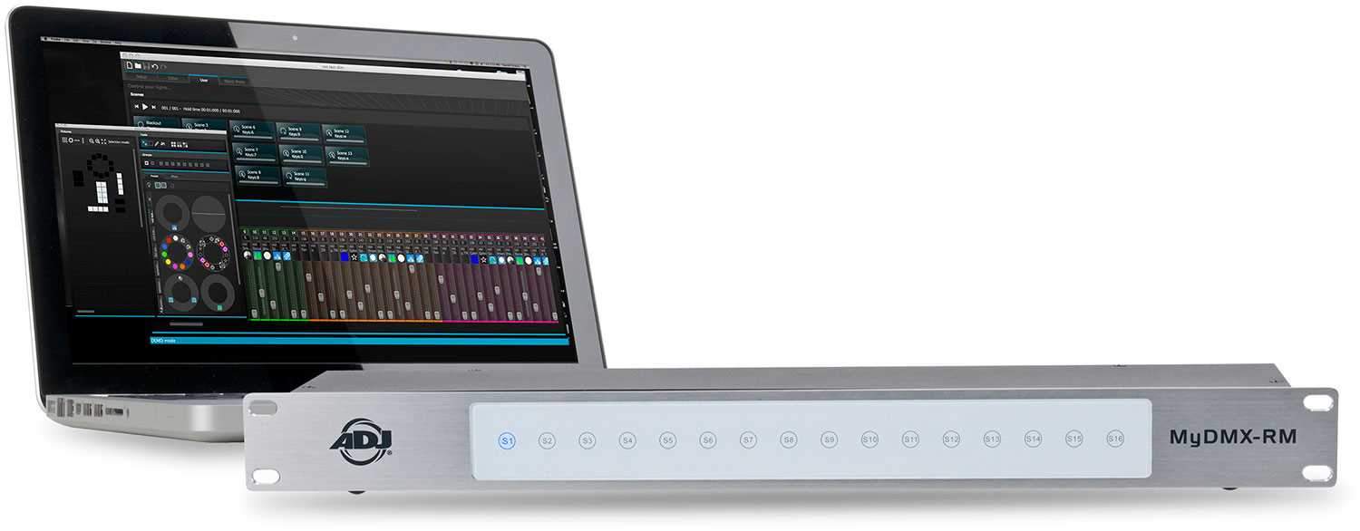 ADJ American DJ myDMX RM Rack Mount DMX Control Software/Hardware ...