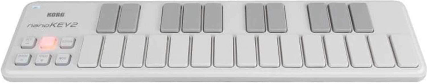 Korg Nano Key 2 25 Key USB Midi Keyboard - White - PSSL ProSound and Stage Lighting