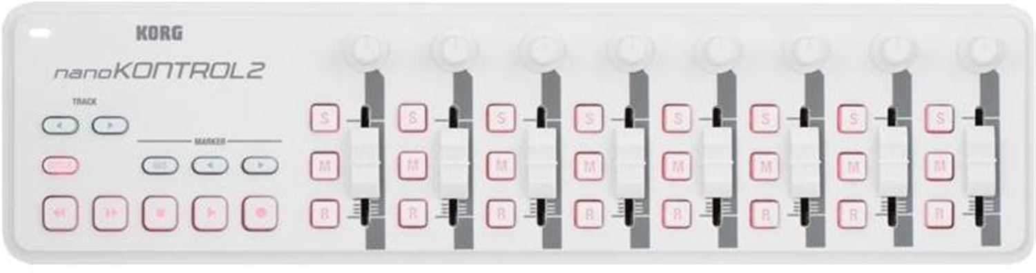 Korg Nano Kontrol 2 USB Midi Control Surface White - PSSL ProSound and Stage Lighting