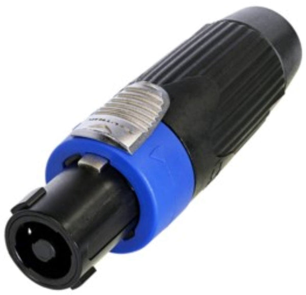 Neutrik US 4 Pole Female Cable Connector, Black Metal Housing, Chuck ...