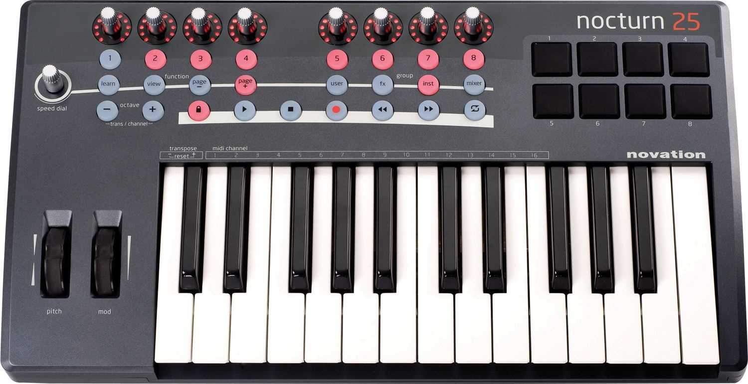 Novation NOCTURN-25 USB/MIDI 25 Key Cont/ Keyboard - PSSL ProSound and Stage Lighting