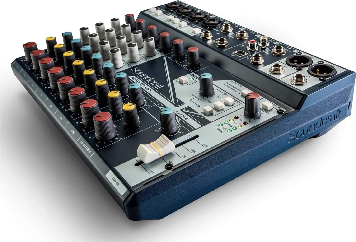 Soundcraft Notepad-12FX 12-Channel Desktop Mixer with USB