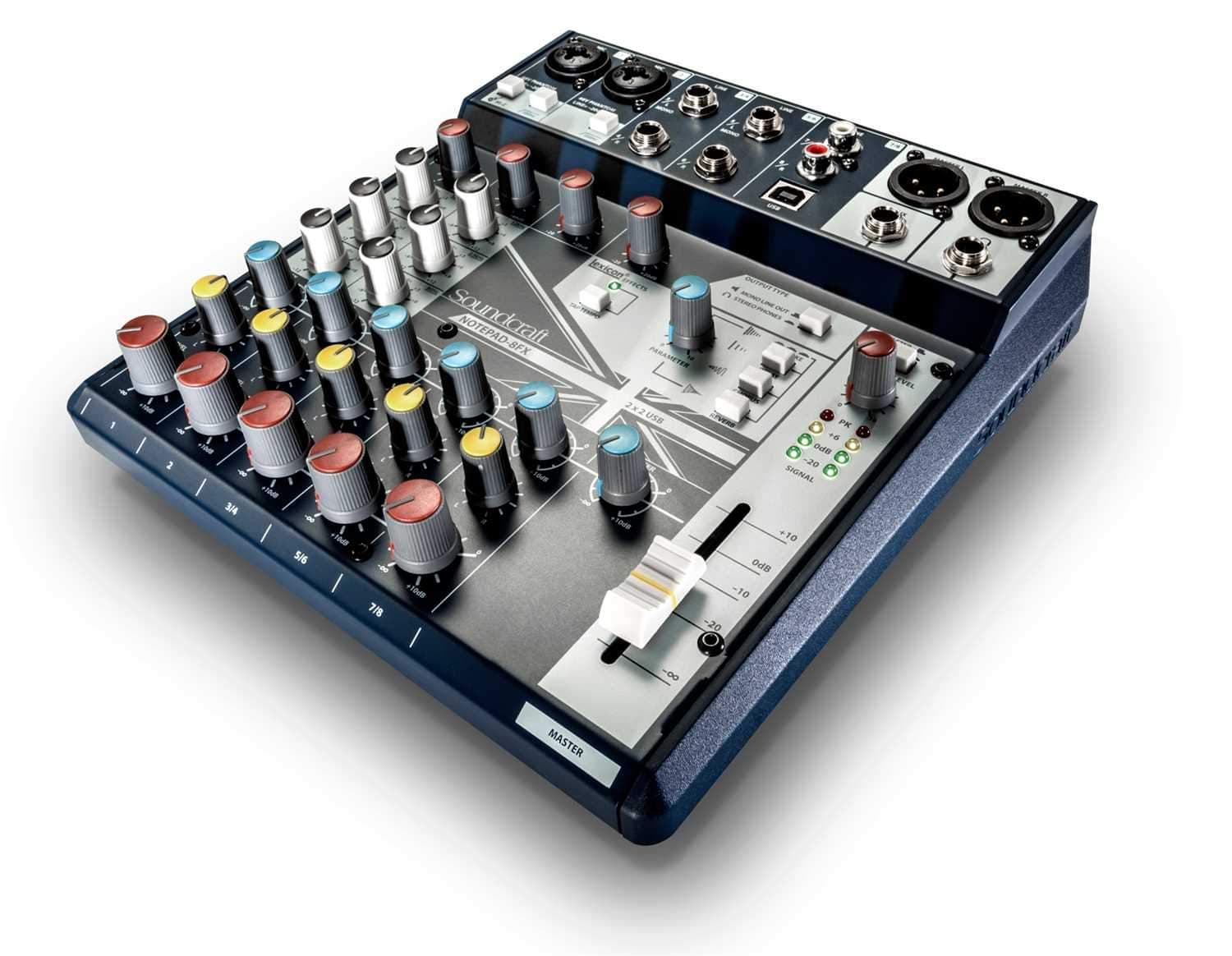 Notepad Mixer Soundcraft Notepad-8FX 8-Channel Desktop Mixer with USB & Effects ...