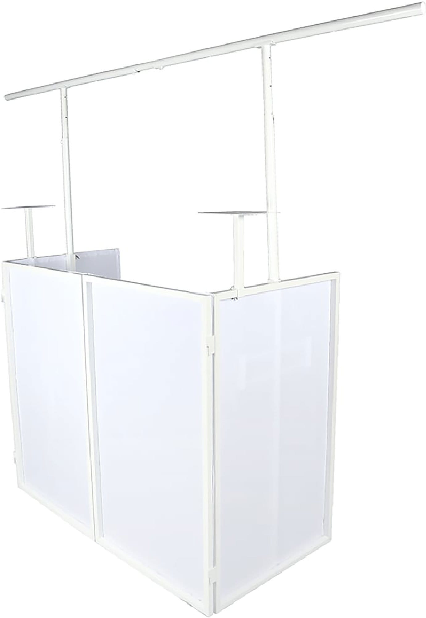 Novopro SDXBOOTHWHT SDX V2 White Foldable DJ Boo - PSSL ProSound and Stage Lighting