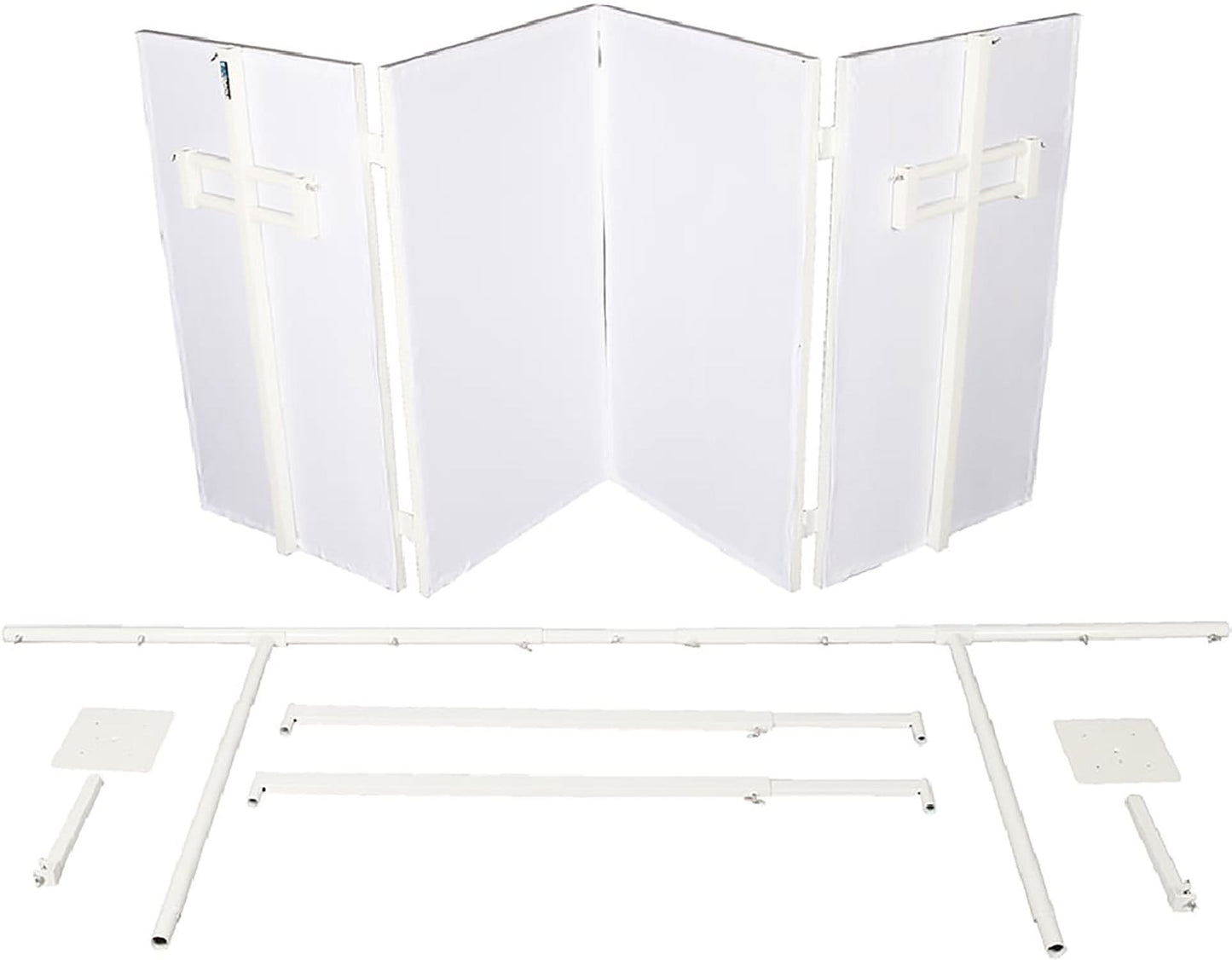 Novopro SDXBOOTHWHT SDX V2 White Foldable DJ Boo - PSSL ProSound and Stage Lighting