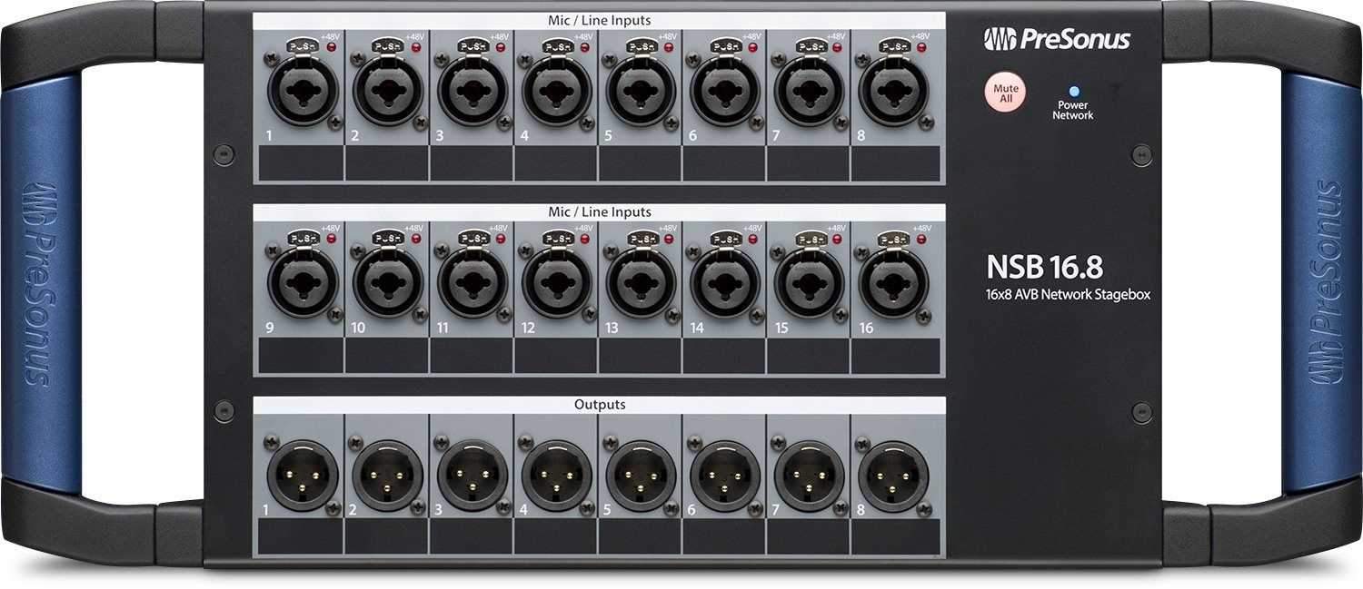 PreSonus NSB 16.8 16x8 AVB Networked Stage Box - PSSL ProSound and Stage Lighting