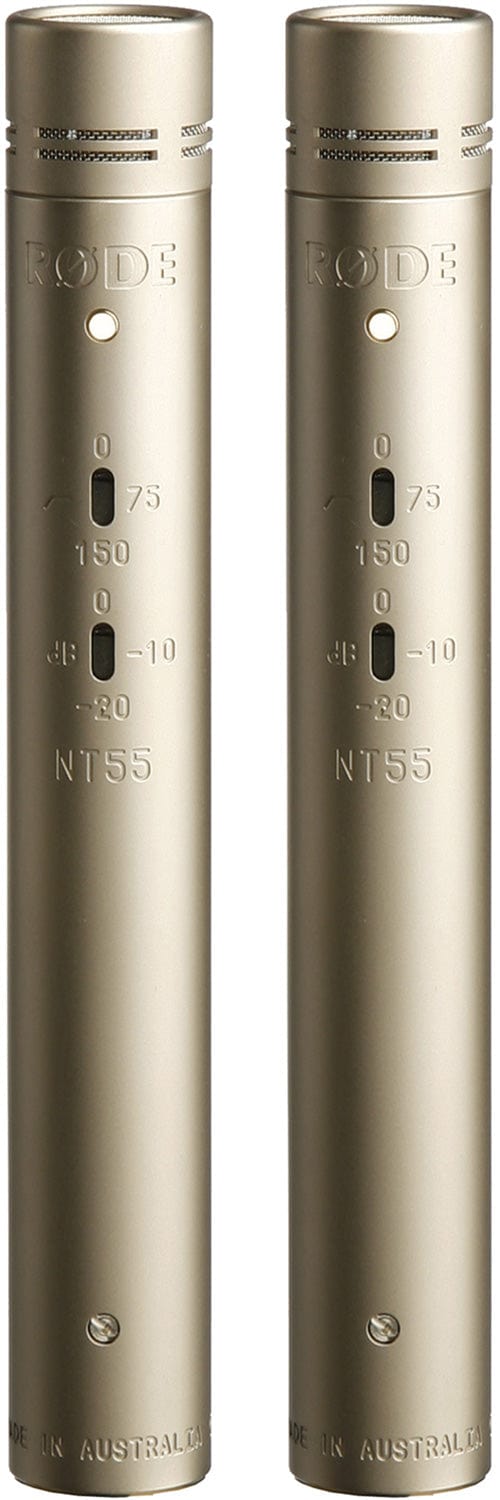 Rode NT55MP Pair of Matched NT55 1/2-Inch Cardioid Condenser Microphone - PSSL ProSound and Stage Lighting