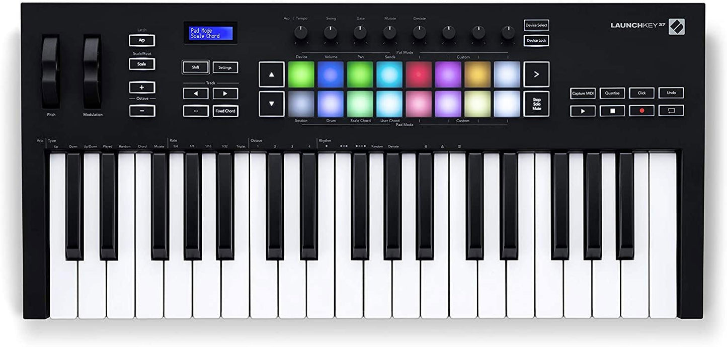 Novation Launchkey 37 MK3 37-Key Midi Controller - ProSound and Stage Lighting