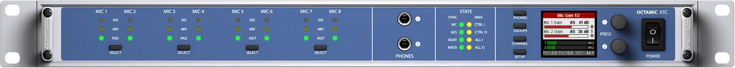 RME OCTAMIC-XTC 8-Channel Remote Controllable Microphone Preamp - PSSL ProSound and Stage Lighting