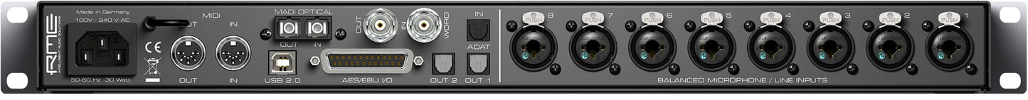 RME OCTAMIC-XTC 8-Channel Remote Controllable Microphone Preamp - PSSL ProSound and Stage Lighting