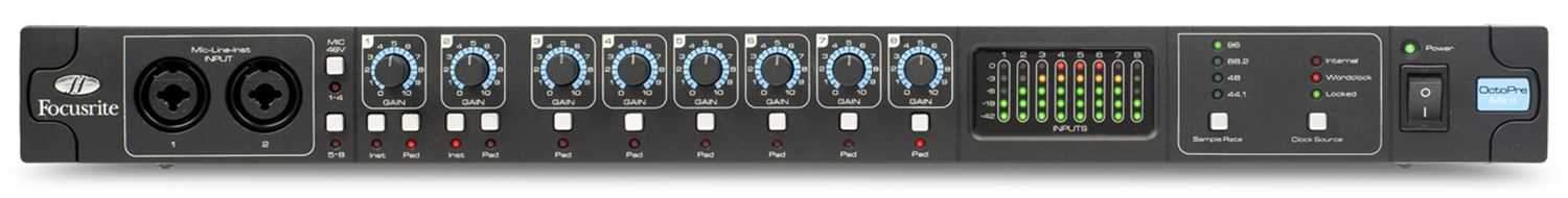 Focusrite OCTOPRE-MKII 8 Channel Mic Pre Amp - PSSL ProSound and Stage Lighting