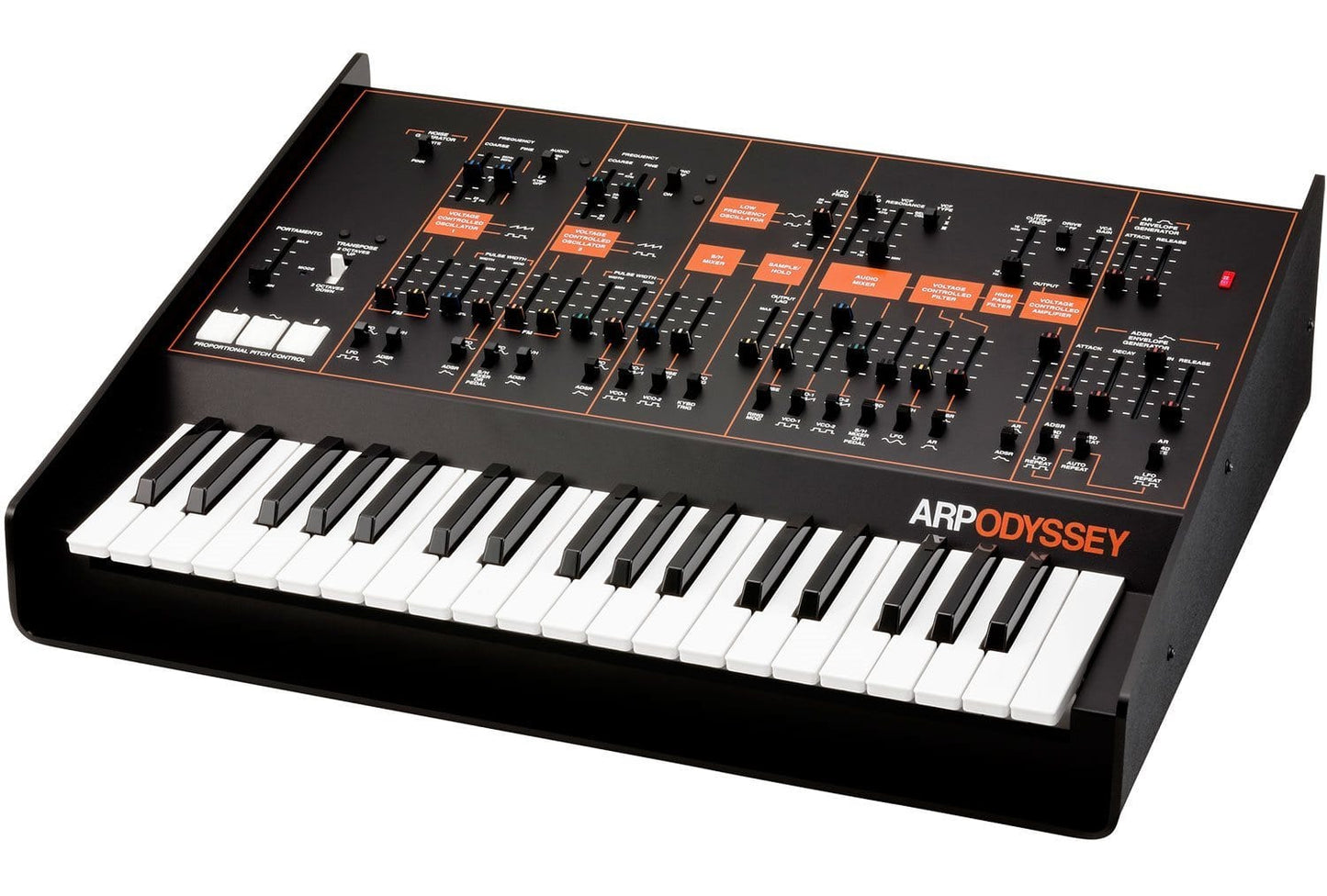 Korg ARP Odyssey FS Rev3 Black/Orange Analog Synth - PSSL ProSound and Stage Lighting