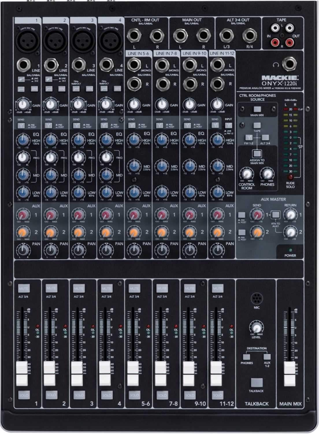 Mackie Onyx 1220I 12 Ch Compact Recording Mixer - PSSL ProSound and Stage Lighting