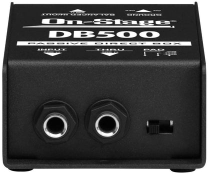 On-Stage DB500 Passive Single Channel Direct Box - PSSL ProSound and Stage Lighting