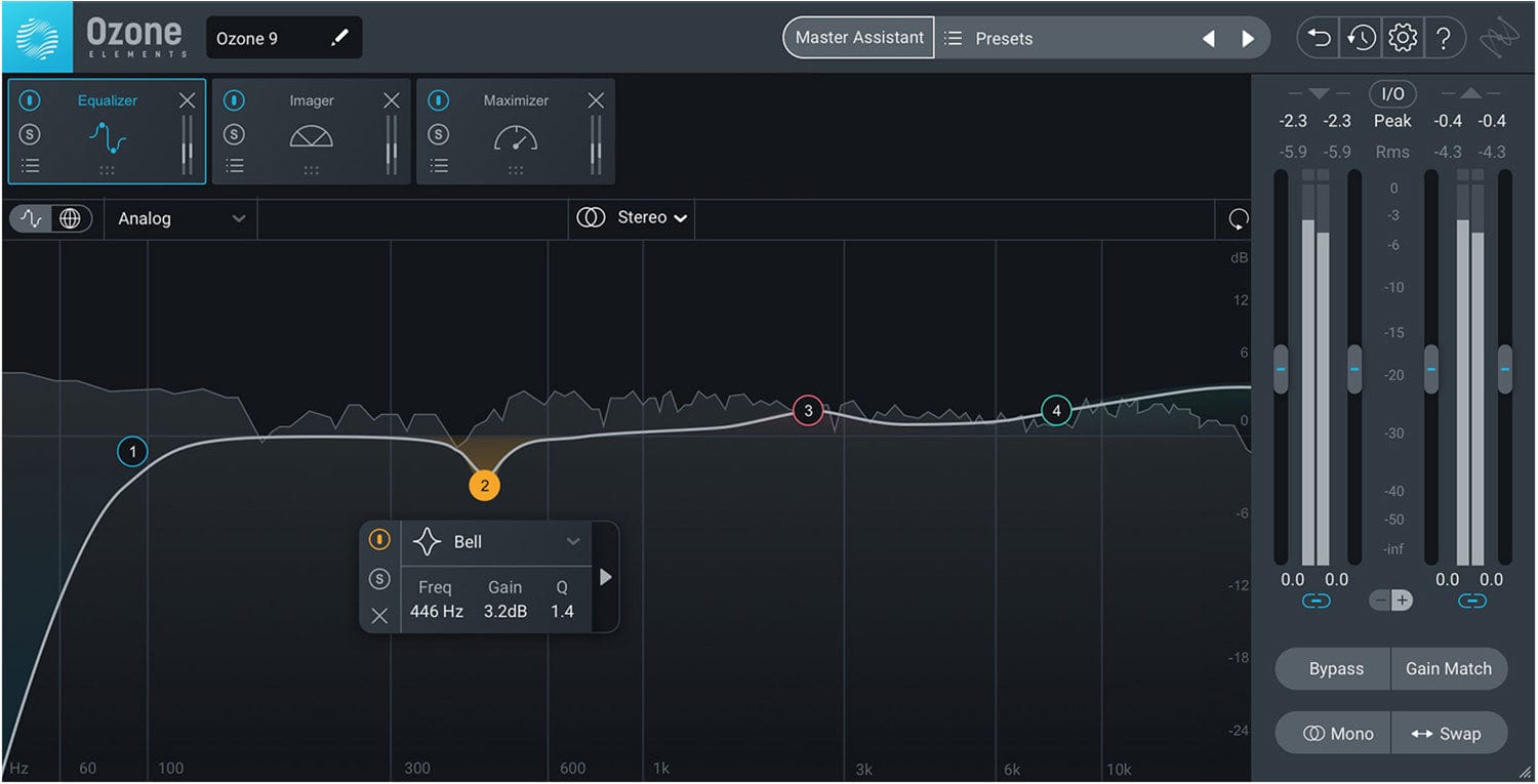 iZotope Ozone Elements V9- Mastering Made Easy- Educational Version - PSSL ProSound and Stage Lighting