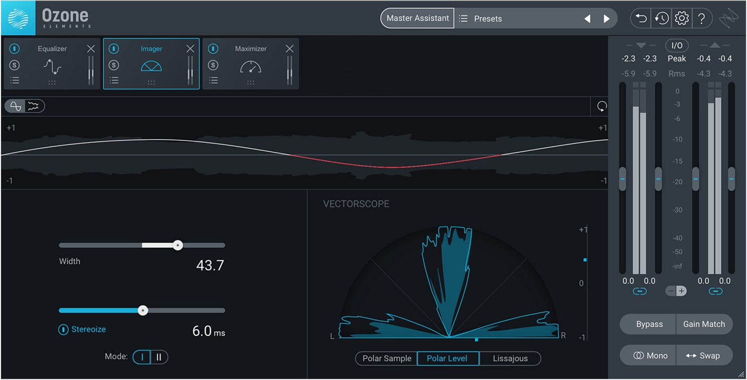 iZotope Ozone Elements V9- Mastering Made Easy- Educational Version - PSSL ProSound and Stage Lighting